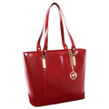 McKleinUSA 97576 SAVARNA (Red) Leather Shoulder Tote